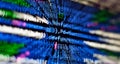 Database bits access stream visualisation. Php language and coding function developer Royalty Free Stock Photo
