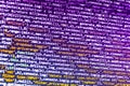 Database bits access stream visualisation. Royalty Free Stock Photo
