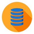 Database Business Flat Icon Modern Style