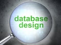 Database concept: Database Design with optical glass