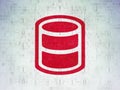 Database concept: Database on Digital Data Paper background Royalty Free Stock Photo