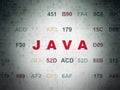 Database concept: Java on Digital Data Paper background Royalty Free Stock Photo