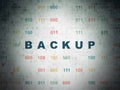 Database concept: Backup on Digital Data Paper background Royalty Free Stock Photo