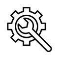 Database configuration Vector icon which can easily modify or edit Royalty Free Stock Photo