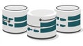 Database Cylinders Royalty Free Stock Photo