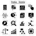 Database , Data Analysis, Data management icons