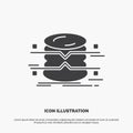 database, data, architecture, infographics, monitoring Icon. glyph vector gray symbol for UI and UX, website or mobile application Royalty Free Stock Photo