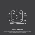 database, data, architecture, infographics, monitoring Icon. Line vector symbol for UI and UX, website or mobile application Royalty Free Stock Photo