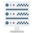 Database, database enginDatabasee Color Vector icon which can easily modify or edit Royalty Free Stock Photo