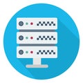 Database, database enginDatabasee Color Vector icon which can easily modify or edit Royalty Free Stock Photo