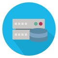 Database, database engine Color Vector icon which can easily modify or edit Royalty Free Stock Photo
