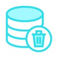 Database delete line icon Royalty Free Stock Photo