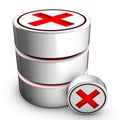 Database deletion Royalty Free Stock Photo