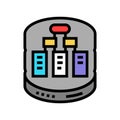 database design color icon vector illustration