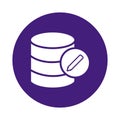Database editor Vector icon which can easily modify or edit Royalty Free Stock Photo