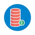 Database error Isolated Vector icon which can easily modify or edit Royalty Free Stock Photo