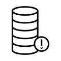 Database error Isolated Vector icon which can easily modify or edit Royalty Free Stock Photo