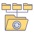 Database Fill Vector icon which can easily modify or edit