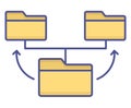 Database Fill Vector icon which can easily modify or edit