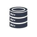Database Icon Data Storage Server Flat Design Illustration Royalty Free Stock Photo