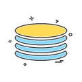 Database icon design vector Royalty Free Stock Photo
