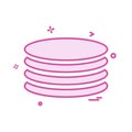 Database icon design vector Royalty Free Stock Photo