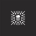 database icon. Filled database icon for website design and mobile, app development. database icon from filled cyber security Royalty Free Stock Photo