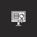 database icon. Filled database icon for website design and mobile, app development. database icon from filled network and data Royalty Free Stock Photo
