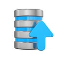 Database Icon with Upload Arrow