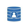 Database icon, Database icon vector, in trendy flat style isolated on white background. Database icon image, Database Royalty Free Stock Photo