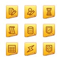 Database icons Royalty Free Stock Photo