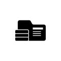 database, information icon. Element of gdpr icon for mobile concept and web apps.Detailed database, information icon can be used Royalty Free Stock Photo