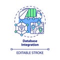 Database integration concept icon