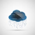 Database Internet server. Cloud computing icon design Royalty Free Stock Photo
