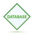 Database modern abstract green diamond button