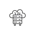 Database line icon