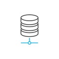 Database line icon