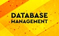 Database Management abstract digital banner yellow background