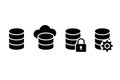 Database Managements for Cloud Security Backup and Settings Royalty Free Stock Photo