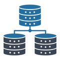 Database model Glyph Isolated Vector icon which can easily modify or edit