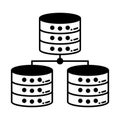 Database model Vector Icon which can easily modify or edit Royalty Free Stock Photo