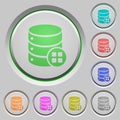 Database modules push buttons