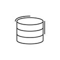 Database, networking icon. Simple line, outline vector elements of storage and cloud icons for ui and ux, website or mobile