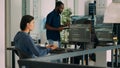 Database programer developing source code and cloud computing