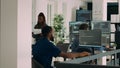Database programer working on html script code to develop program app server