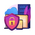 Database protection vector concept metaphor Royalty Free Stock Photo