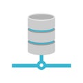 Database relational icon. Database connection symbol Royalty Free Stock Photo