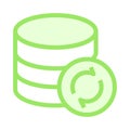 Database reload color line icon Royalty Free Stock Photo