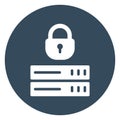 Database, security Isolated Vector icon which can easily modify or edit Royalty Free Stock Photo
