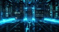 database server. big data and digital information management background. generative AI Royalty Free Stock Photo